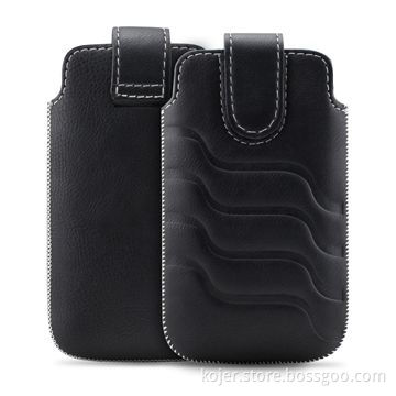 Mobile Phone Cases with Hook-and-loop Closure, Suitable for iPhone 4 and Made of PU Leather Material